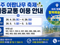 전주시, 주말에 만나는 이팝나무 꽃길, 시내버스로 더 가까이