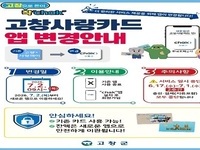 고창군, 지류·카드·모바일(QR) 고창사랑상품권 모든 서비스 일시 중단