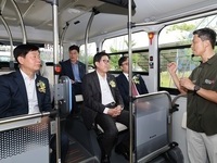 부산시, 자율주행버스 개통식 개최… 9월부터 본격 운행