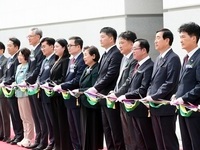 현대엘리베이터, 국내 최고 높이 아산타워 준공식 개최