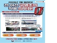 김제시, 7월 1일부터 어선 구명조끼 착용 전면 의무화