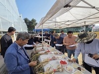 충남 육성 신품종 마늘, 현장 품평회서 호평