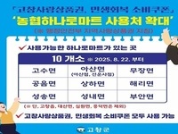 고창군, 면 지역 주민 편의 위해 일부 하나로마트 ‘고창사랑상품권 사용처’ 확대